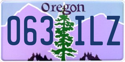 OR license plate 063ILZ