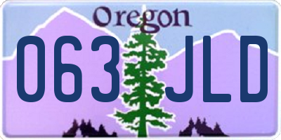 OR license plate 063JLD