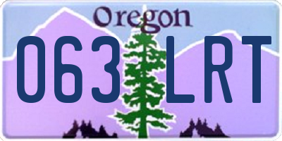 OR license plate 063LRT