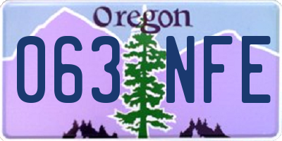 OR license plate 063NFE