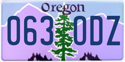 OR license plate 063ODZ
