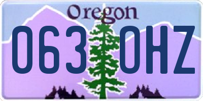 OR license plate 063OHZ