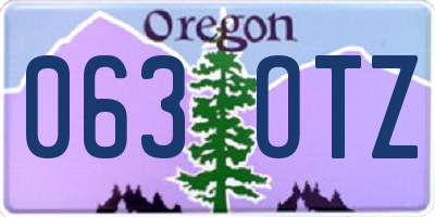OR license plate 063OTZ