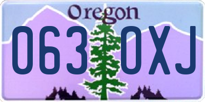 OR license plate 063OXJ