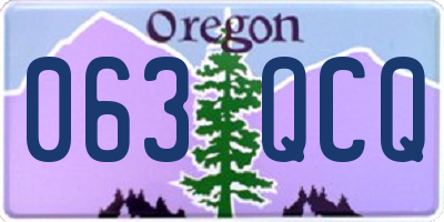 OR license plate 063QCQ