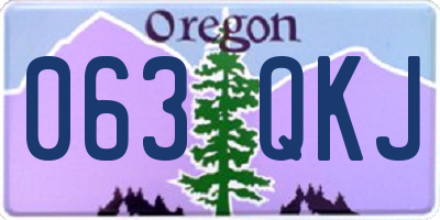OR license plate 063QKJ