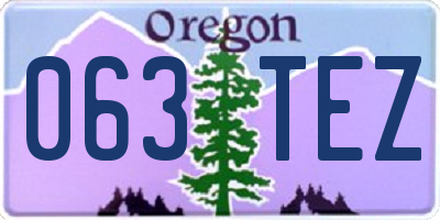 OR license plate 063TEZ