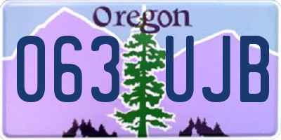 OR license plate 063UJB