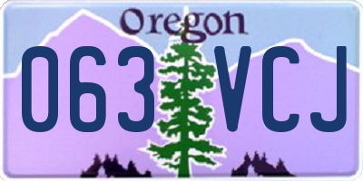 OR license plate 063VCJ