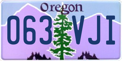 OR license plate 063VJI