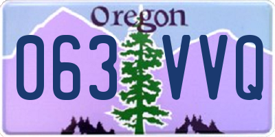 OR license plate 063VVQ