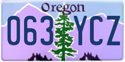 OR license plate 063YCZ