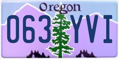OR license plate 063YVI