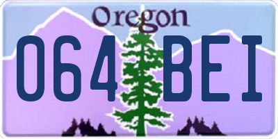 OR license plate 064BEI