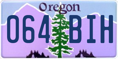 OR license plate 064BIH