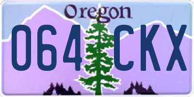 OR license plate 064CKX