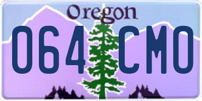 OR license plate 064CMO