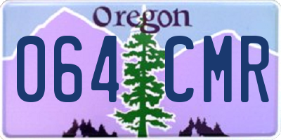 OR license plate 064CMR