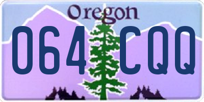 OR license plate 064CQQ