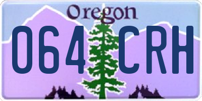 OR license plate 064CRH