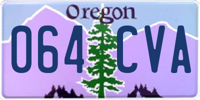 OR license plate 064CVA