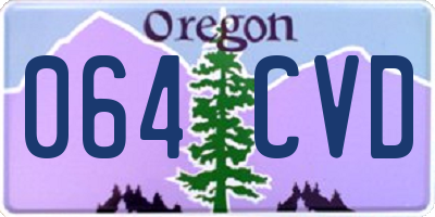 OR license plate 064CVD