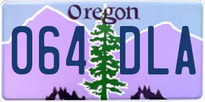 OR license plate 064DLA