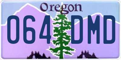 OR license plate 064DMD