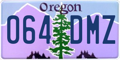 OR license plate 064DMZ