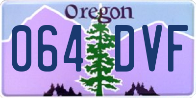 OR license plate 064DVF