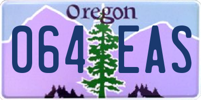 OR license plate 064EAS