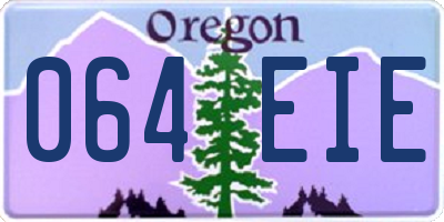 OR license plate 064EIE