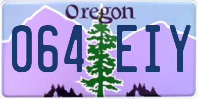 OR license plate 064EIY