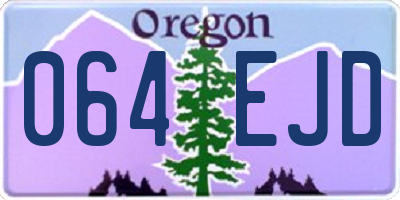 OR license plate 064EJD