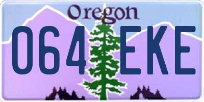 OR license plate 064EKE