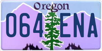OR license plate 064ENA