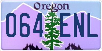 OR license plate 064ENL