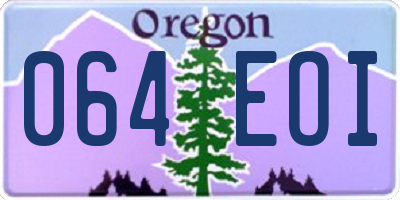 OR license plate 064EOI