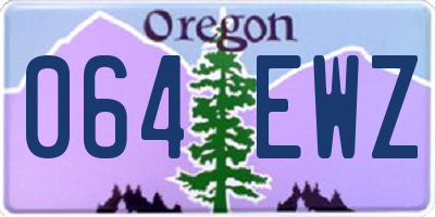 OR license plate 064EWZ