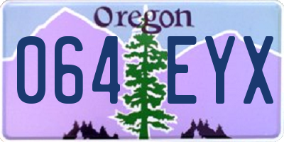 OR license plate 064EYX