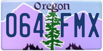 OR license plate 064FMX
