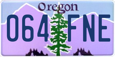 OR license plate 064FNE