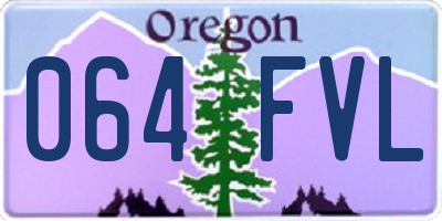 OR license plate 064FVL