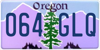OR license plate 064GLQ