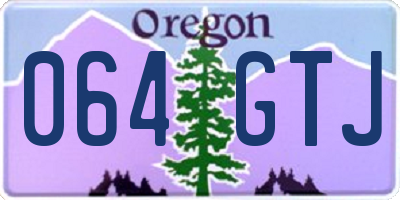 OR license plate 064GTJ