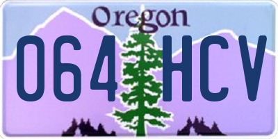 OR license plate 064HCV