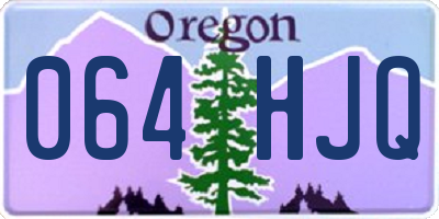 OR license plate 064HJQ