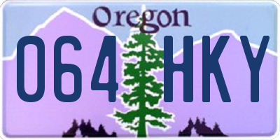 OR license plate 064HKY
