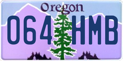 OR license plate 064HMB