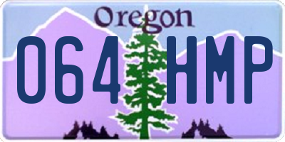 OR license plate 064HMP